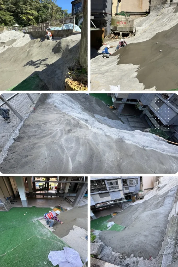 基隆市仁愛區邊坡泥作