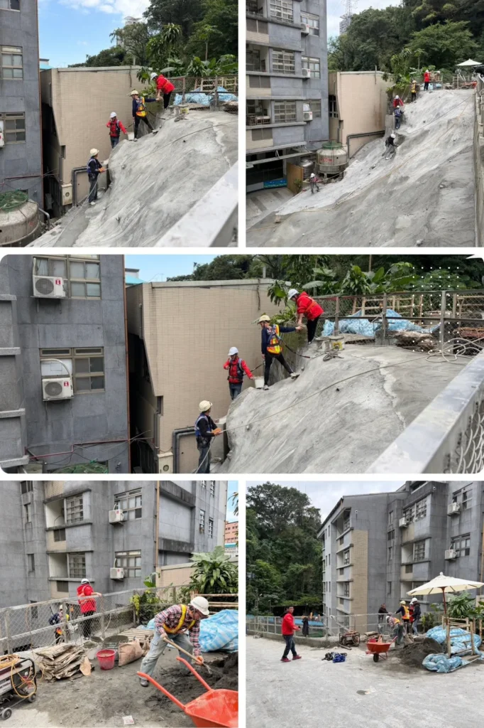 基隆市仁愛區邊坡泥作