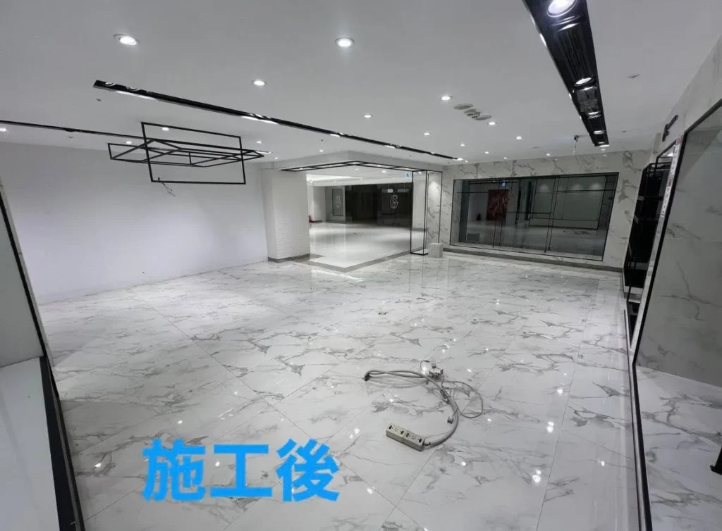 遠東SOGO百貨專櫃拆除完成後開放地坪整理完成