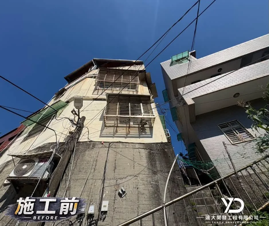 施工前_建築外牆老化全景
