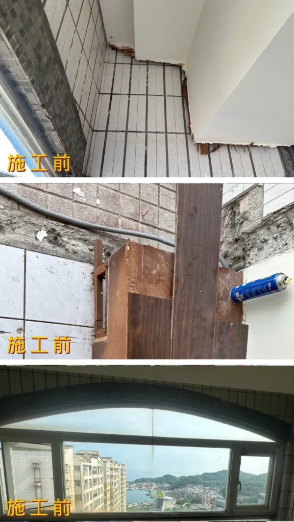 細部修繕收尾完工前_牆面木作邊緣粗糙