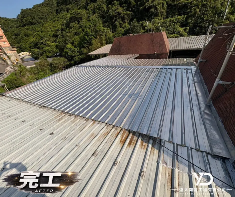 鐵皮屋新建完工後_三合一浪板屋頂全景_2