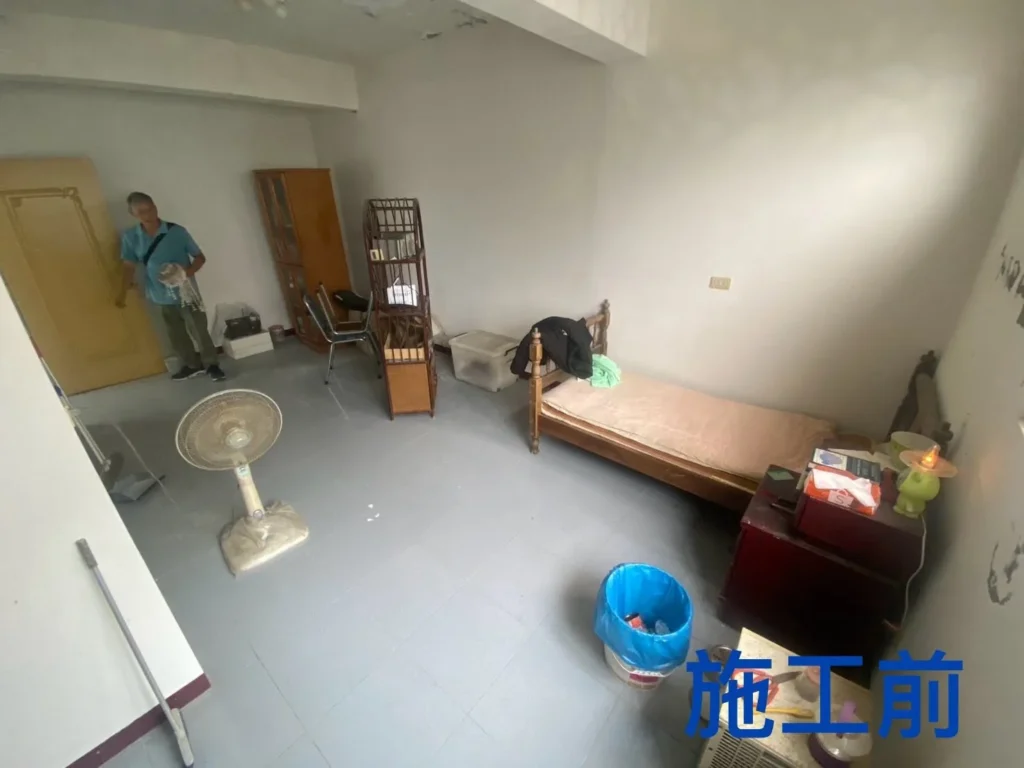桃園龍潭整棟清運前房間床架與家具尚未搬離