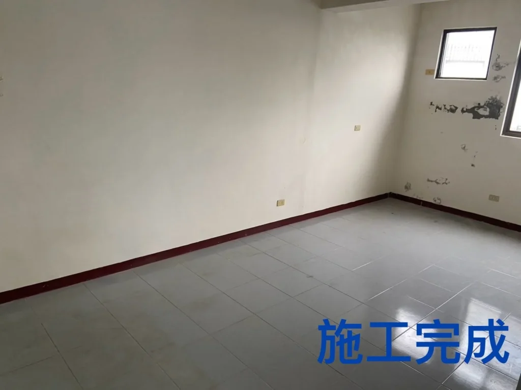 桃園龍潭家庭清運完成後角落房間恢復空間