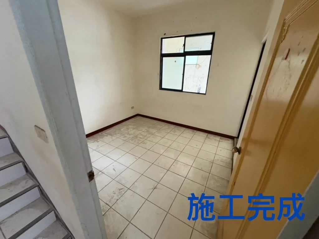 桃園龍潭清運完成後小房間家具與物品已移除