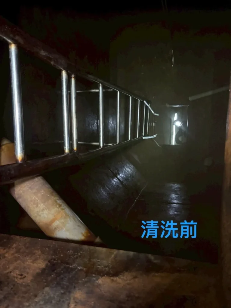 香港社區水塔定期清洗前內部環境檢查