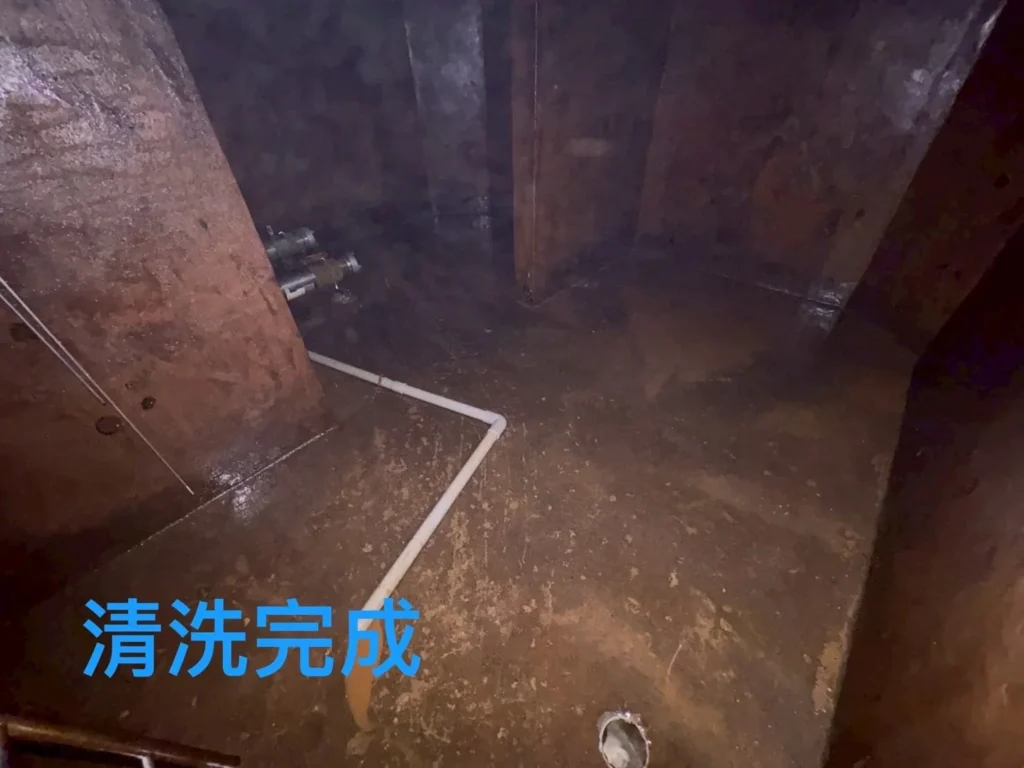 台北香港社區水塔底部清洗完成外觀
