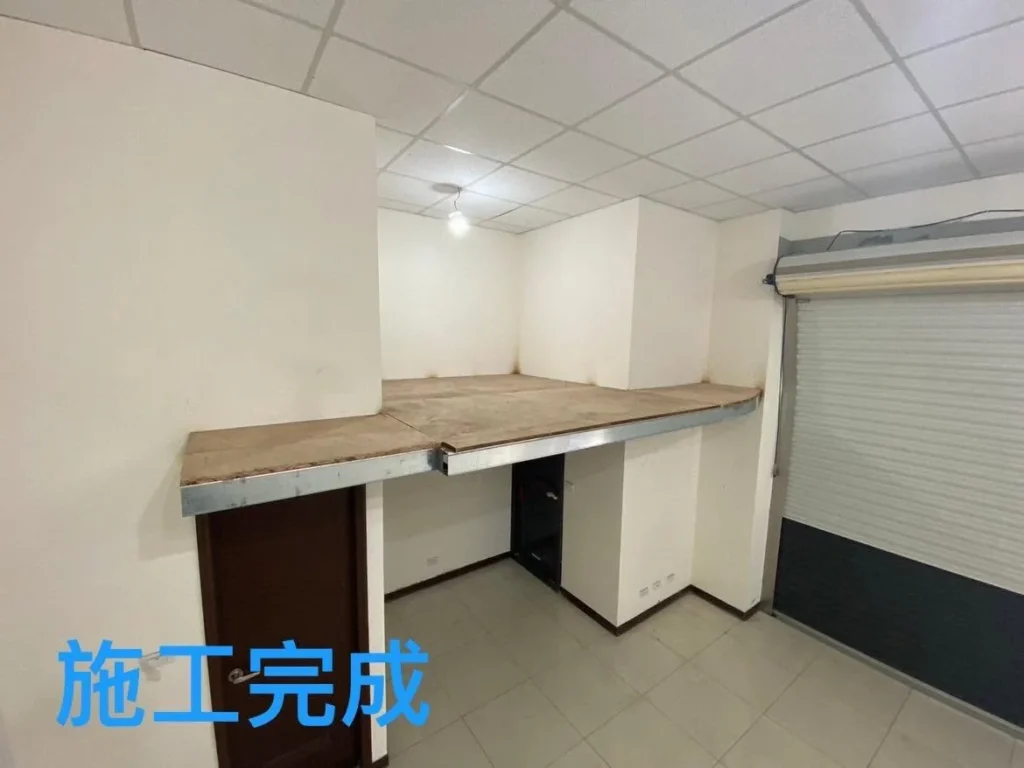 桃園觀音店面夾層鐵工完成後室內平台