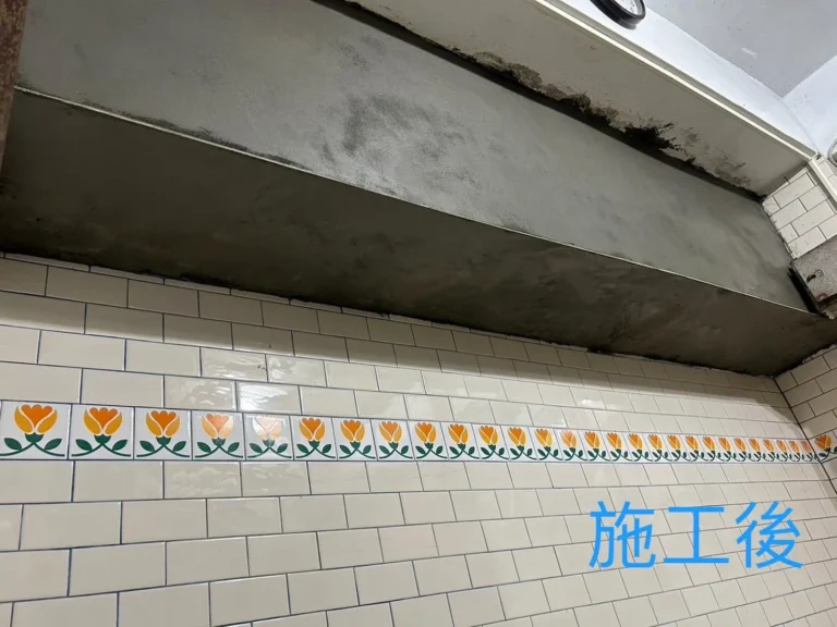 基隆仁愛區樑柱修繕完成後連續平整表面