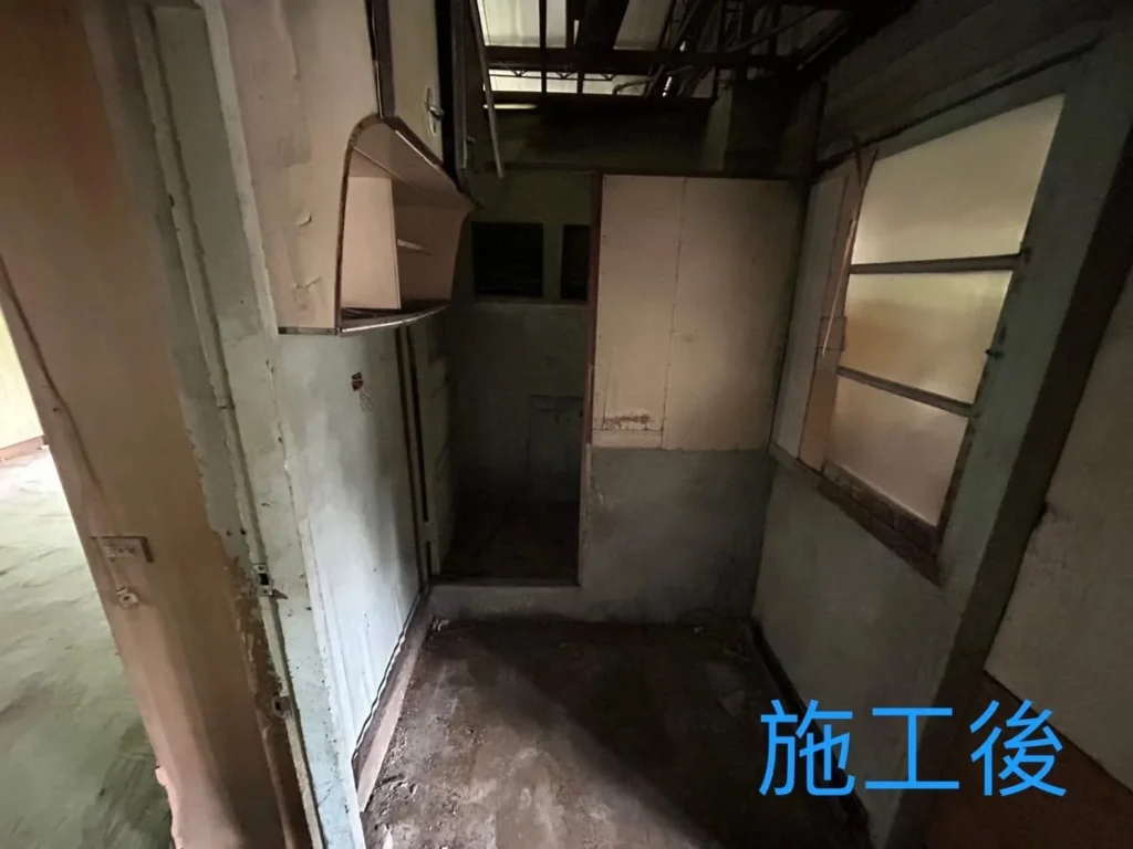 基隆安樂區居家清運完成後清空樓梯平台